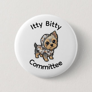 Schattige yorkie knop ronde button 5,7 cm