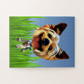 Schattige Yorkshire Terrier 30 Piece Puzzle Legpuzzel (Horizontaal)