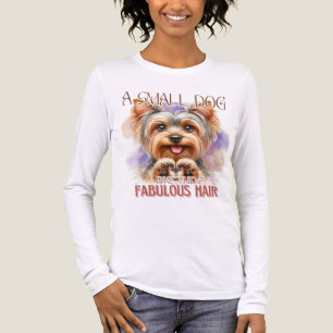 SCHATTIGE YORKSHIRE TERRIER DOG GEZEGDE Tri-Blend SHIRT