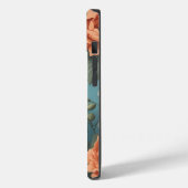 Schattige Yorkshire Terrier Puppy Floral Case-Mate iPhone Case (Achterkant / Links)