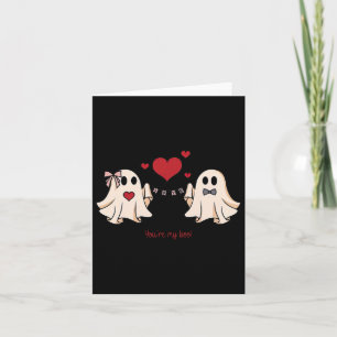 Schattige You're My Boo Ghost Schattige Spooky Val Kaart