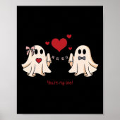 Schattige You're My Boo Ghost Schattige Spooky Val Poster (Voorkant)