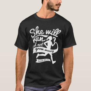 Schattige zal ze rennen en niet moe worden Jesaja T-shirt