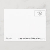 Schattige zebra briefkaart (Achterkant)
