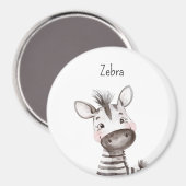 Schattige zebra dier magneet (Voorkant / Achterkant)