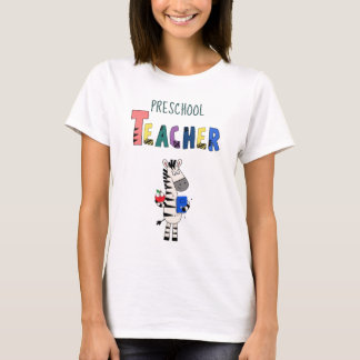 Schattige zebra kleuterleidster t-shirt