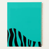 Schattige zebra leraar planner (Achterkant)