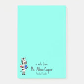 Schattige zebra lerares post-it® notes (Voorkant)