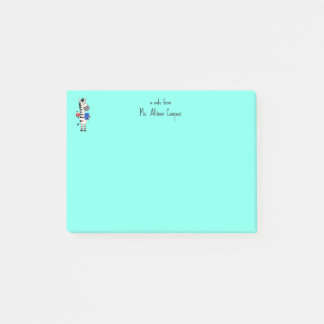 Schattige zebra lerares post-it® notes