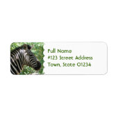 Schattige Zebra Mailing Label (Voorkant)