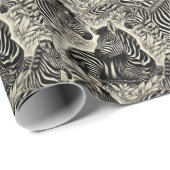 Schattige Zebrapatroon Cadeaupapier (Rol Hoek)
