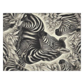 Schattige  Zebrapatroon Tafelkleed (Voorkant (Horizontaal))