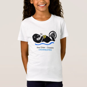 Schattige Zee OTTER - Bedreigde dierenkaart T-shirt