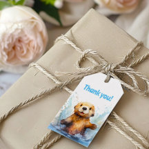 Schattige Zee Otter in Water Dank u gepersonalisee