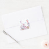 Schattige zee paard strand bubbels sticker (Envelop)