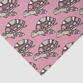 Schattige zeeen schildpad roze tissuepapier (Detail)