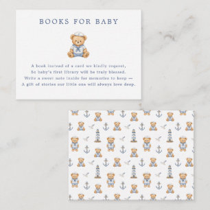 Schattige Zeeman Teddybeer Naautical Boeken Voor B Informatiekaartje