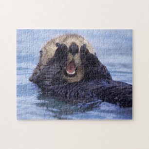 Schattige zeeotter Alaska, VS Legpuzzel