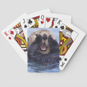 Schattige zeeotter   Alaska, VS Pokerkaarten