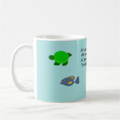 Schattige Zeewezens met Inspirerende Spreuk Koffiemok (Links)