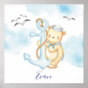 Schattige zeilerbeer baby    poster