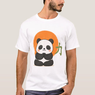 Schattige Zen Panda – Kawaii Mediterende Panda Jap T-shirt
