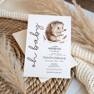 Schattige Zoete Kleine Egel Oh Baby Shower Kaart