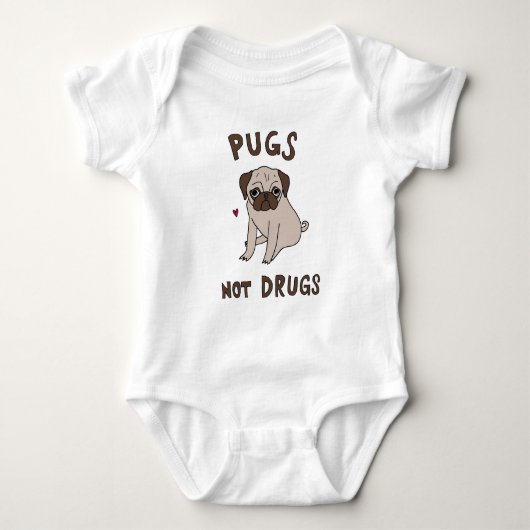 Schattige zoete puggen romper (Voorkant)