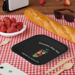 Schattige Zoete yoghurt Smoothies fruit Sapbar win Papieren Bordje