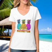 schattige zoete zomertijd ananas t-shirt