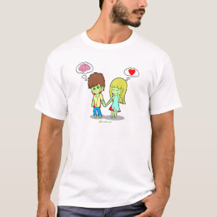 Schattige Zombie Couple T-shirt