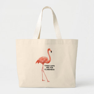 Schattige Zomer Inspirerend Roze Flamingo Grote Tote Bag