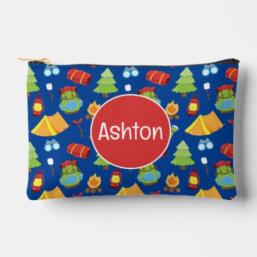 Schattige zomerkamp patroon etui (Voorkant)