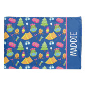 Schattige zomerkamp patroon kussensloop (Achterkant)