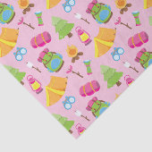 Schattige zomerkamp patroon tissuepapier (Detail)