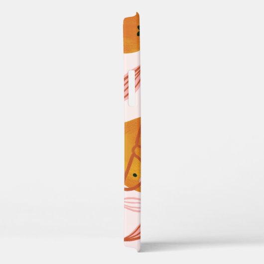 Schattige zomerpatroon met oranje peren. Case-Mate iPhone case (Achterkant / Rechts)