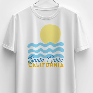 Schattige Zon & Zee Aanpasbaar met Uw Stad, Staat T-shirt
