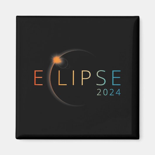 Schattige Zonne-eclips Kat Liefhebber Totaal Magneet (Voorkant)