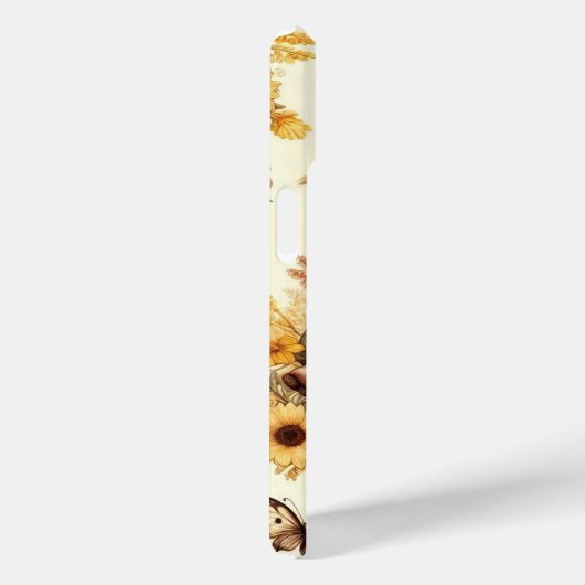 Schattige  Zonnebloem Varkenspatroon Case-Mate iPhone Case (Achterkant / Rechts)