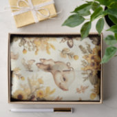 Schattige Zonnebloem Varkenspatroon Tissuepapier (Geschenk)