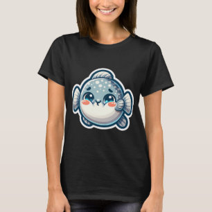 Schattige Zonvis Sticker – Aardige Mola Mola Chibi T-shirt