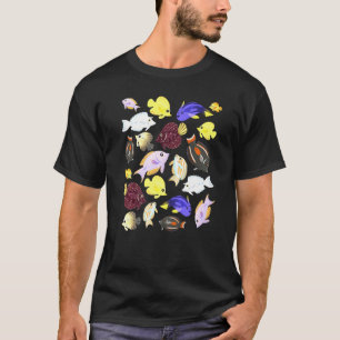 Schattige Zoutwater Aquarium Tang Vis Voor Kindere T-shirt