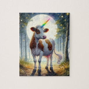 Schattige zuivel Koe Eenhoorn Legpuzzel