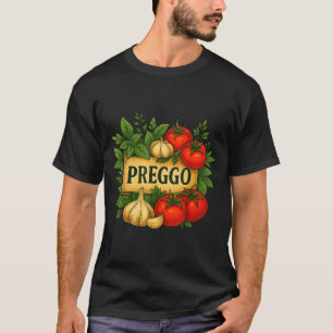 Schattige zwangerschapsaankondiging Preggo Kostuum T-shirt
