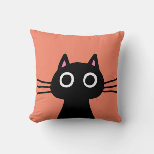 Schattige zwart Kat   Eigenzinnige Pet Cat Lover's Kussen