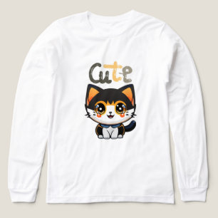 Schattige zwart kattenontwerp  Kattenliefhebbers   Tri-Blend Shirt