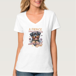 SCHATTIGE ZWART & TAN ROTWEILLER DOG GEZEGDE T-SHIRT