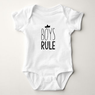 Schattige zwart wit baby onsie - jongens regel quo romper