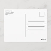 Schattige Zwart & Wit Kawaii Baby Koe Drink Melk Briefkaart (Achterkant)