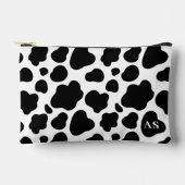 Schattige zwart-wit Koe patroon monogram Etui (Voorkant)